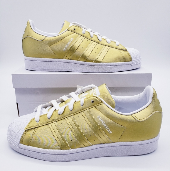 Adidas Superstar Metallic Gold Shell Toes - Picture 1 of 6